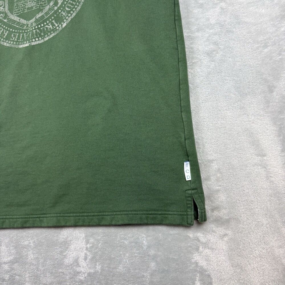 Vintage Trinity College Dublin Crewneck Sweatshirt Green Ireland University L View 5